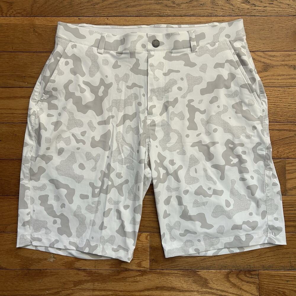 Redvanly Hanover Pull On Golf Athletic Performance Camo Shorts 9” Large
